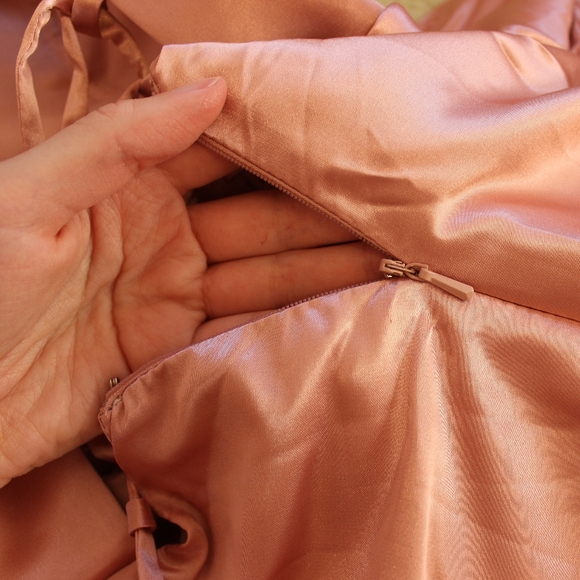 Satin Ruffle Dress - Picture 4 of 7